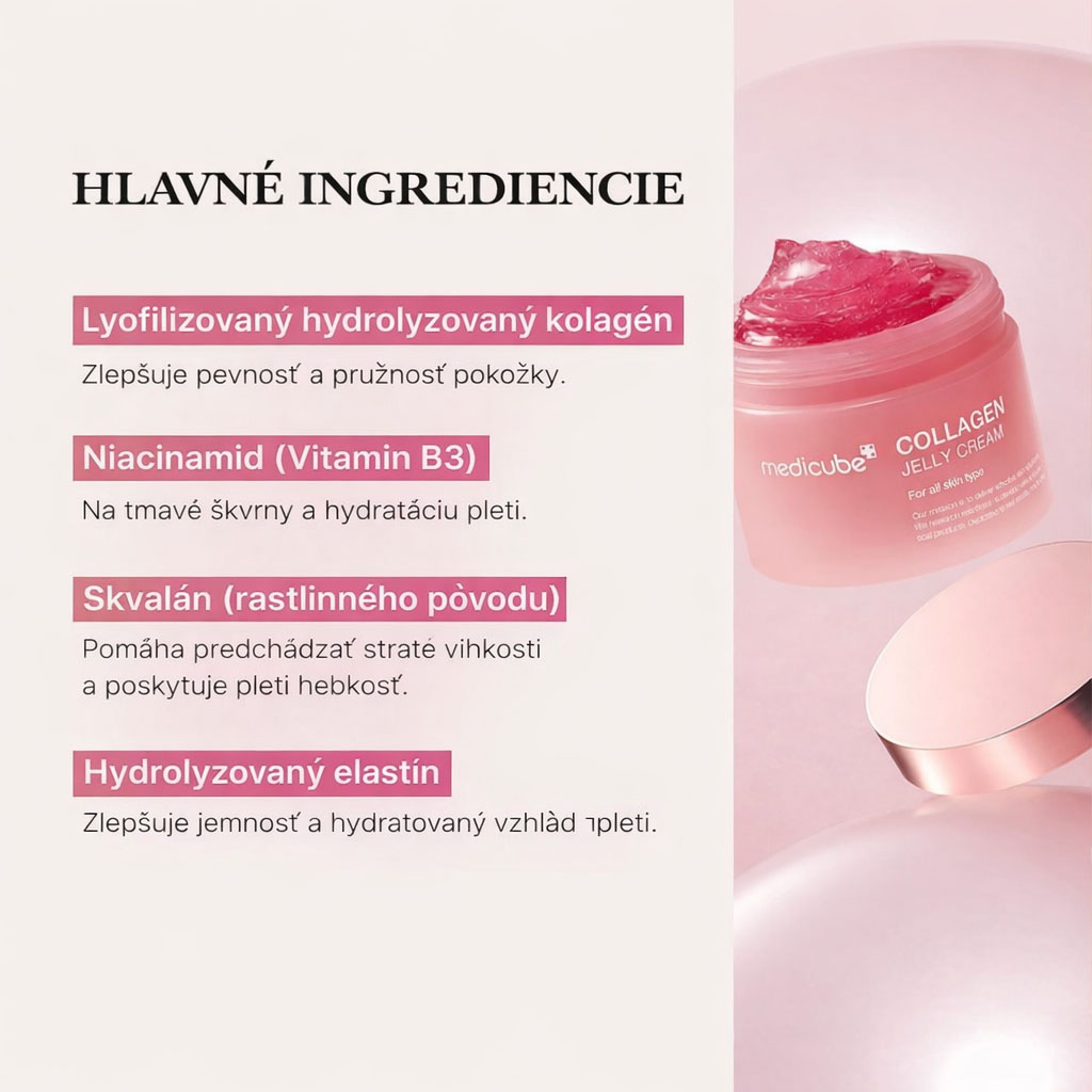 Medicube Collagen Jelly Cream vlastnosti
